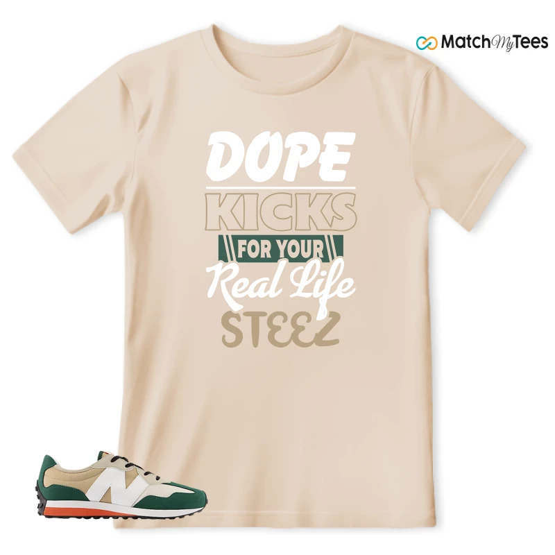 NEW BALANCE 327 INCENSE NIGHTWATCH GREEN SNEAKER Matching Tees t-shirt