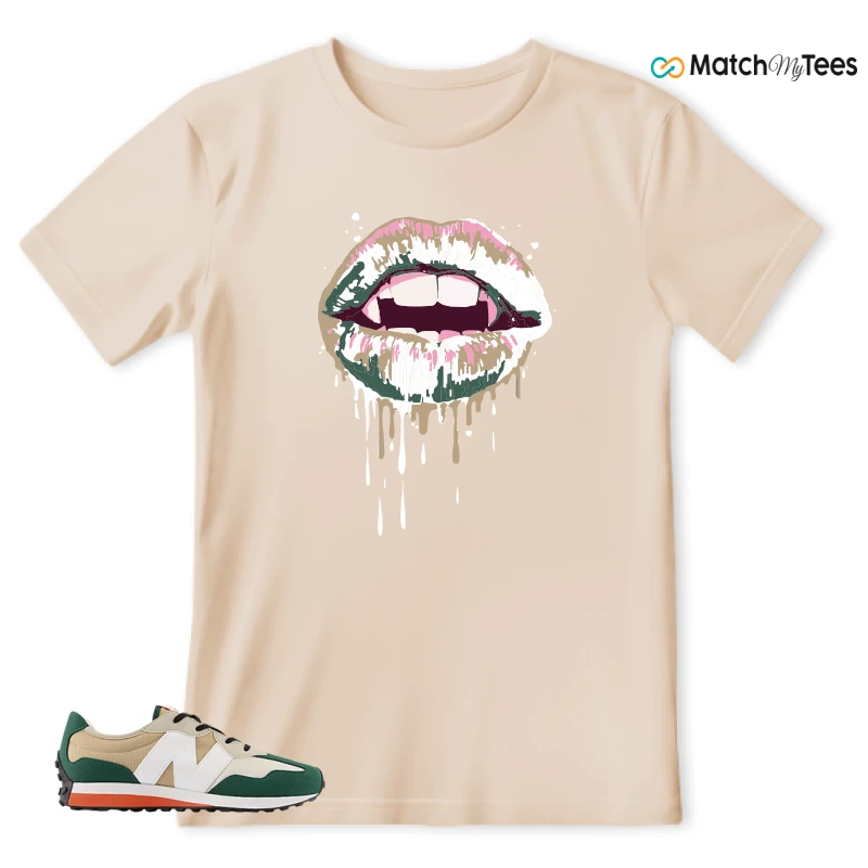NEW BALANCE 327 INCENSE NIGHTWATCH GREEN SNEAKER Matching Tees t-shirt
