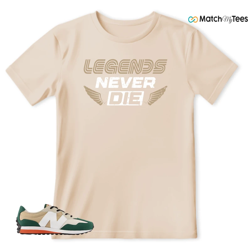 NEW BALANCE 327 INCENSE NIGHTWATCH GREEN SNEAKER Matching Tees t-shirt