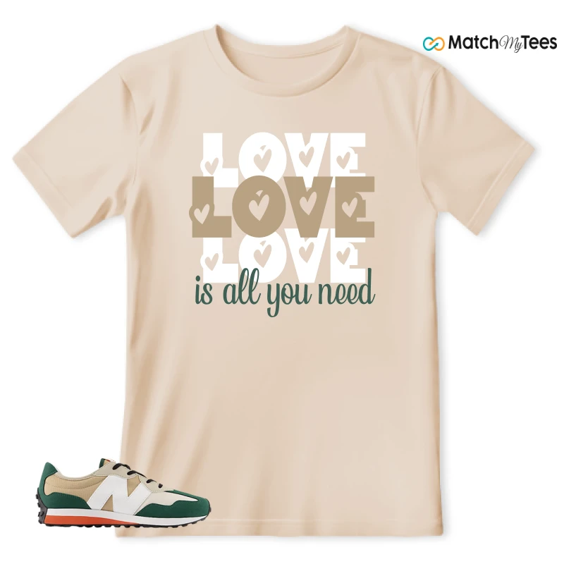 NEW BALANCE 327 INCENSE NIGHTWATCH GREEN SNEAKER Matching Tees t-shirt