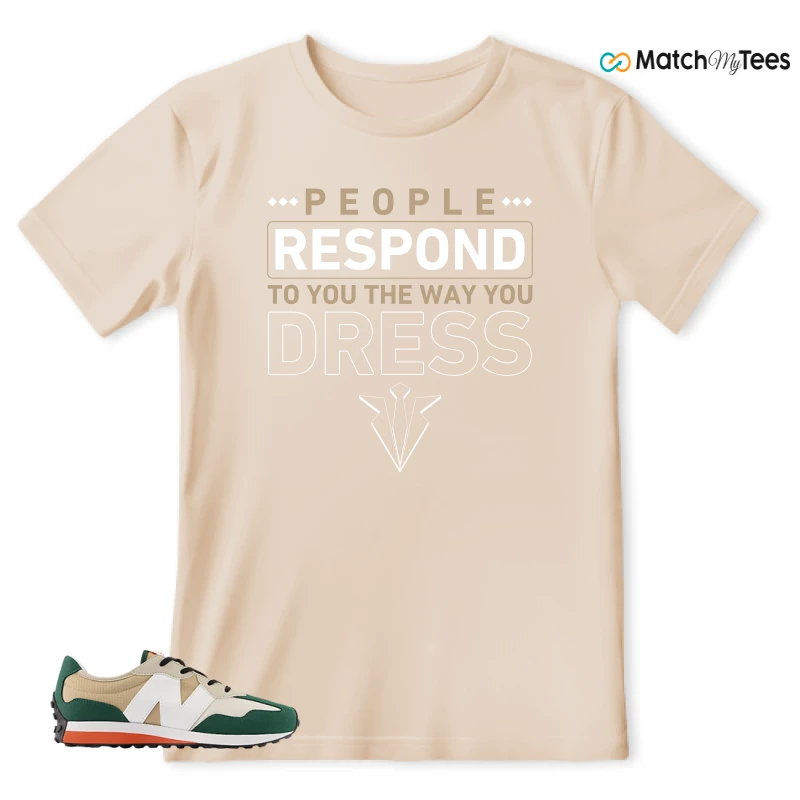 NEW BALANCE 327 INCENSE NIGHTWATCH GREEN SNEAKER Matching Tees t-shirt
