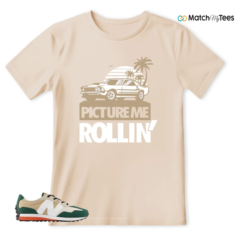 NEW BALANCE 327 INCENSE NIGHTWATCH GREEN SNEAKER Matching Tees t-shirt