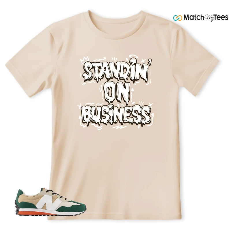 NEW BALANCE 327 INCENSE NIGHTWATCH GREEN SNEAKER Matching Tees t-shirt
