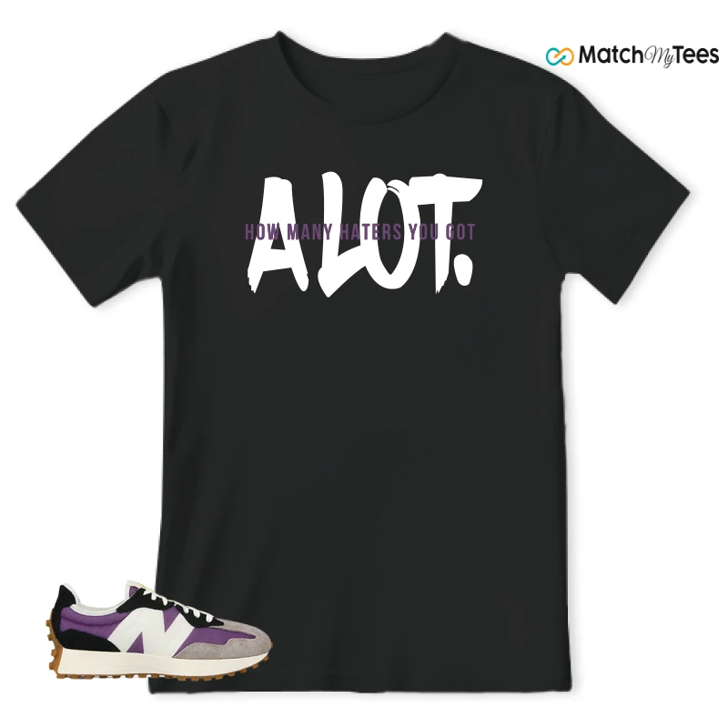 NEW BALANCE 327 PURPLE WHITE (WOMEN'S) SNEAKER Matching Tees t-shirt