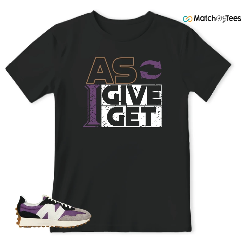 NEW BALANCE 327 PURPLE WHITE (WOMEN'S) SNEAKER Matching Tees t-shirt