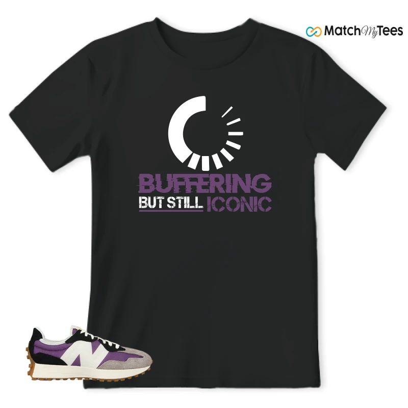 NEW BALANCE 327 PURPLE WHITE (WOMEN'S) SNEAKER Matching Tees t-shirt