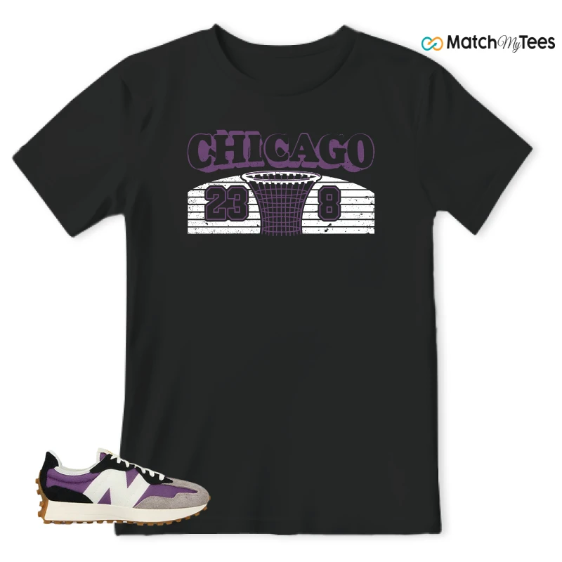 NEW BALANCE 327 PURPLE WHITE (WOMEN'S) SNEAKER Matching Tees t-shirt