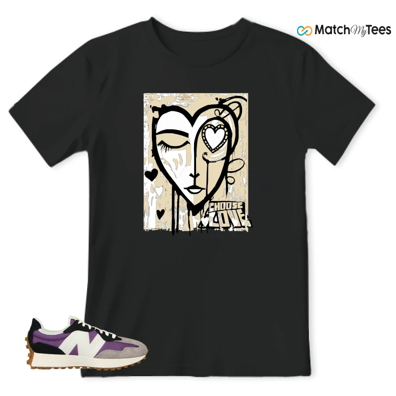 NEW BALANCE 327 PURPLE WHITE (WOMEN'S) SNEAKER Matching Tees t-shirt