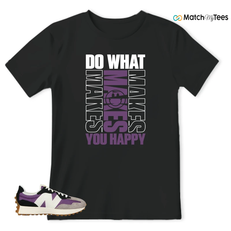 NEW BALANCE 327 PURPLE WHITE (WOMEN'S) SNEAKER Matching Tees t-shirt