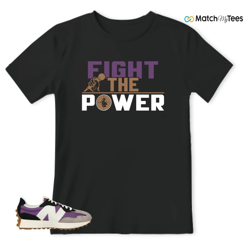 NEW BALANCE 327 PURPLE WHITE (WOMEN'S) SNEAKER Matching Tees t-shirt