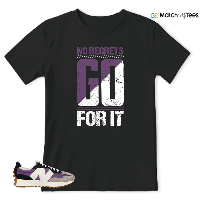 NEW BALANCE 327 PURPLE WHITE (WOMEN'S) SNEAKER Matching Tees t-shirt