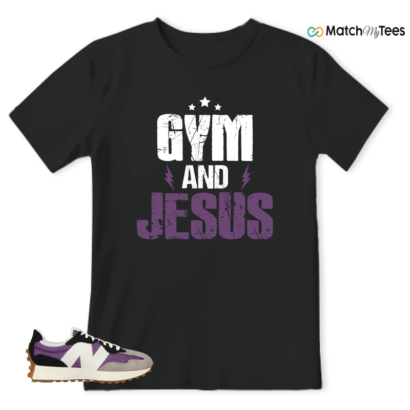 NEW BALANCE 327 PURPLE WHITE (WOMEN'S) SNEAKER Matching Tees t-shirt