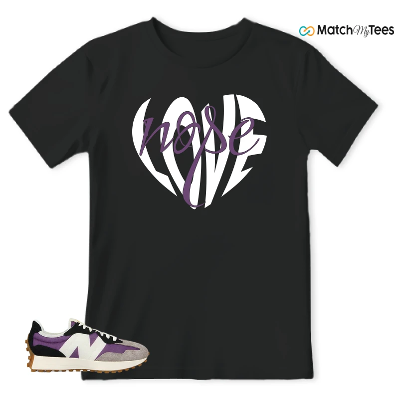 NEW BALANCE 327 PURPLE WHITE (WOMEN'S) SNEAKER Matching Tees t-shirt
