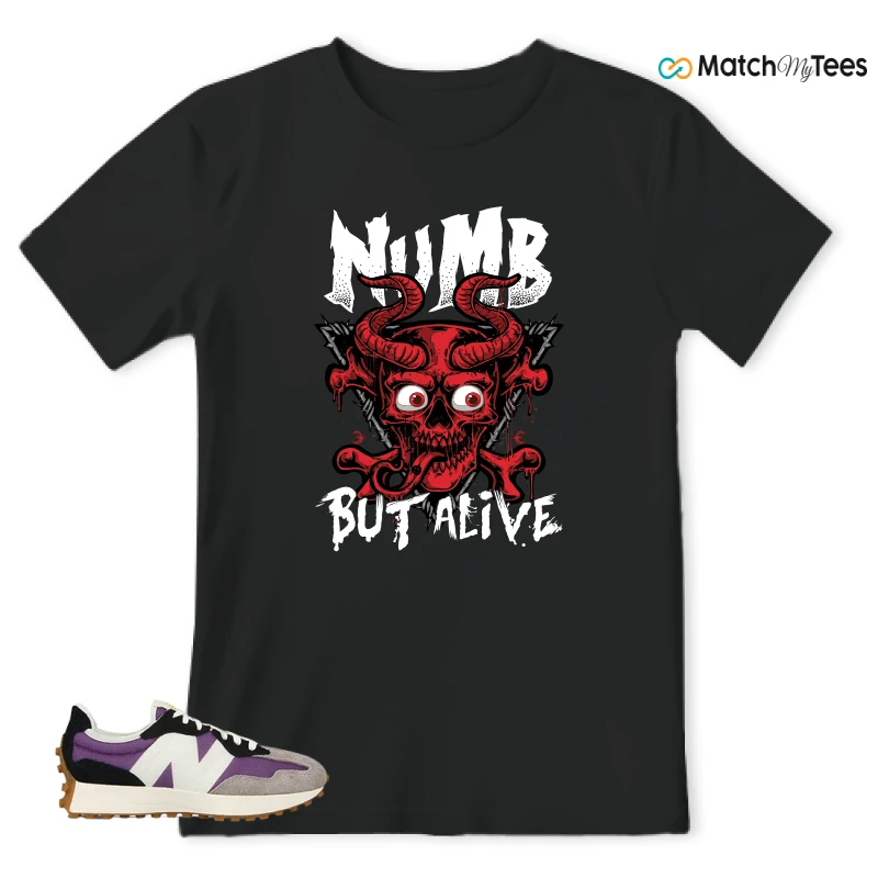 NEW BALANCE 327 PURPLE WHITE (WOMEN'S) SNEAKER Matching Tees t-shirt