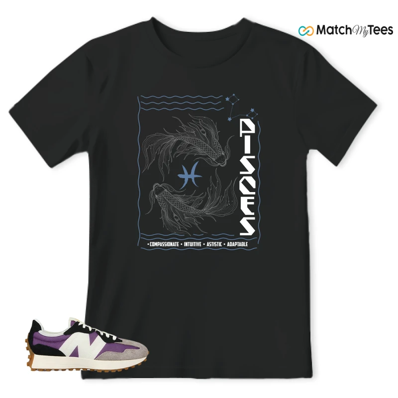 NEW BALANCE 327 PURPLE WHITE (WOMEN'S) SNEAKER Matching Tees t-shirt