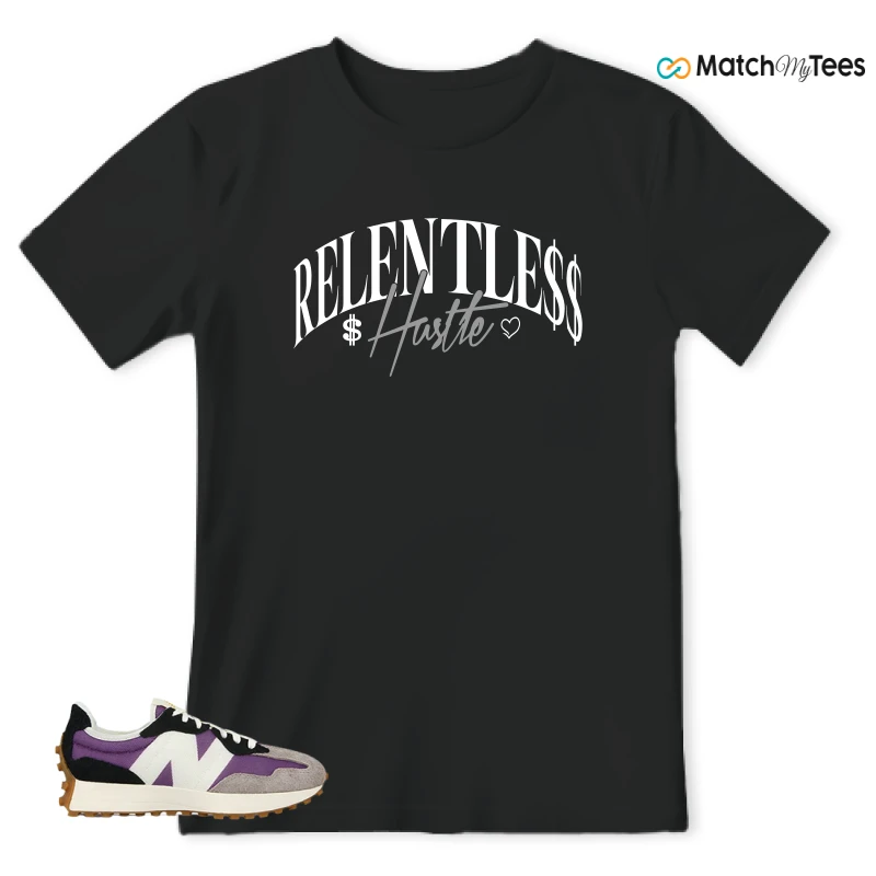 NEW BALANCE 327 PURPLE WHITE (WOMEN'S) SNEAKER Matching Tees T-shirt for Men