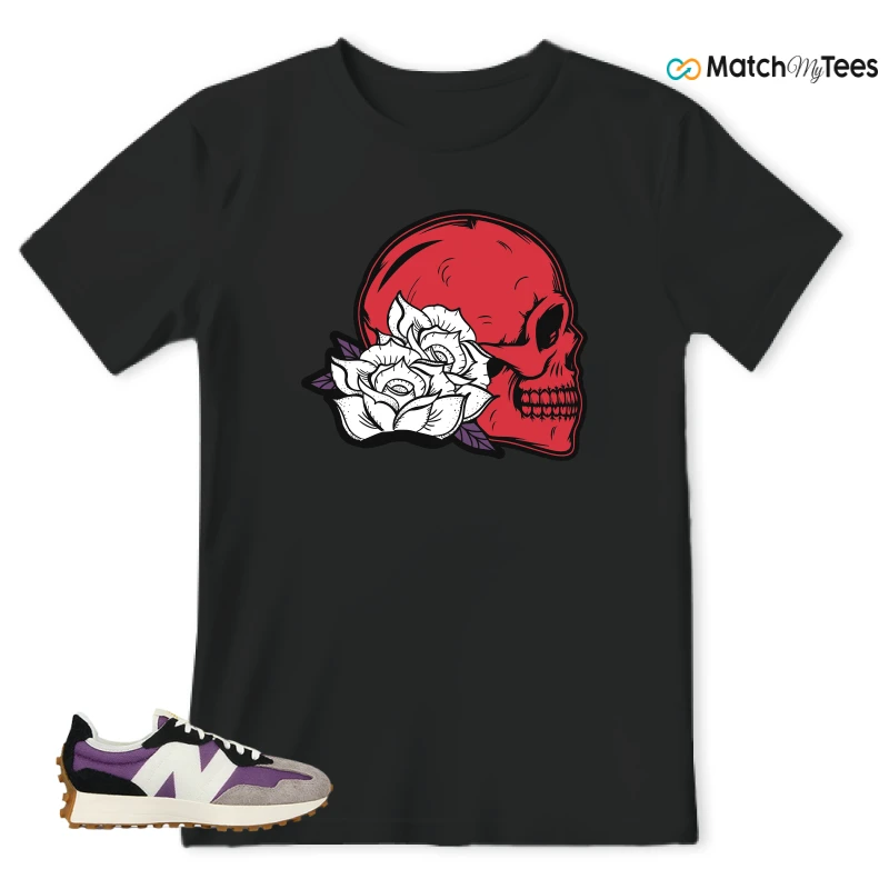 NEW BALANCE 327 PURPLE WHITE (WOMEN'S) SNEAKER Matching Tees t-shirt