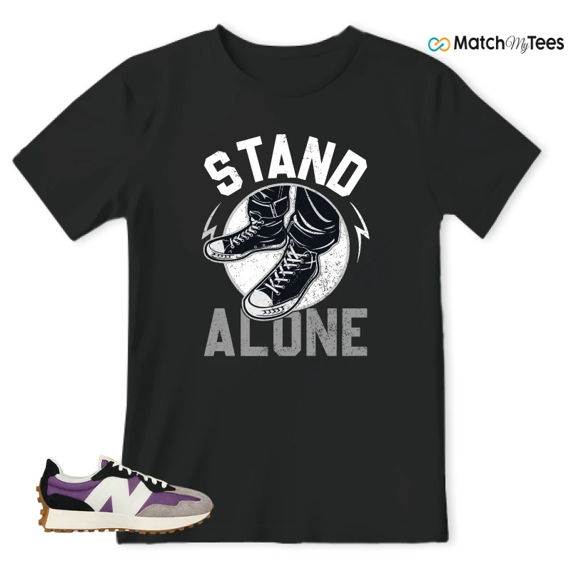 NEW BALANCE 327 PURPLE WHITE (WOMEN'S) SNEAKER Matching Tees t-shirt