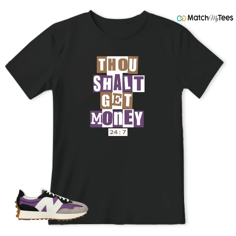 NEW BALANCE 327 PURPLE WHITE (WOMEN'S) SNEAKER Matching Tees t-shirt