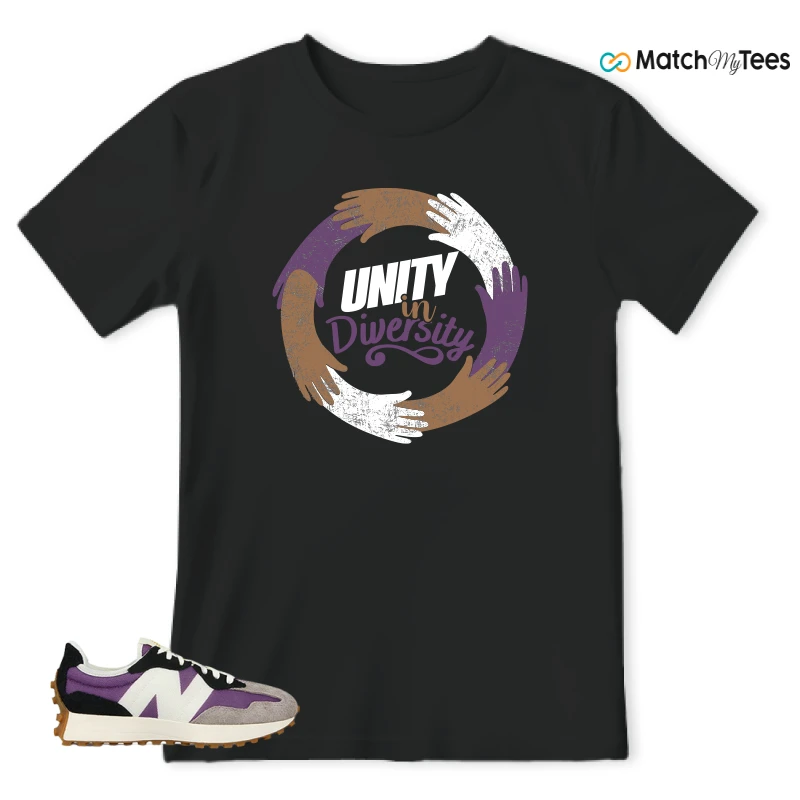 NEW BALANCE 327 PURPLE WHITE (WOMEN'S) SNEAKER Matching Tees t-shirt