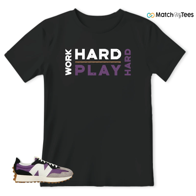 NEW BALANCE 327 PURPLE WHITE (WOMEN'S) SNEAKER Matching Tees t-shirt