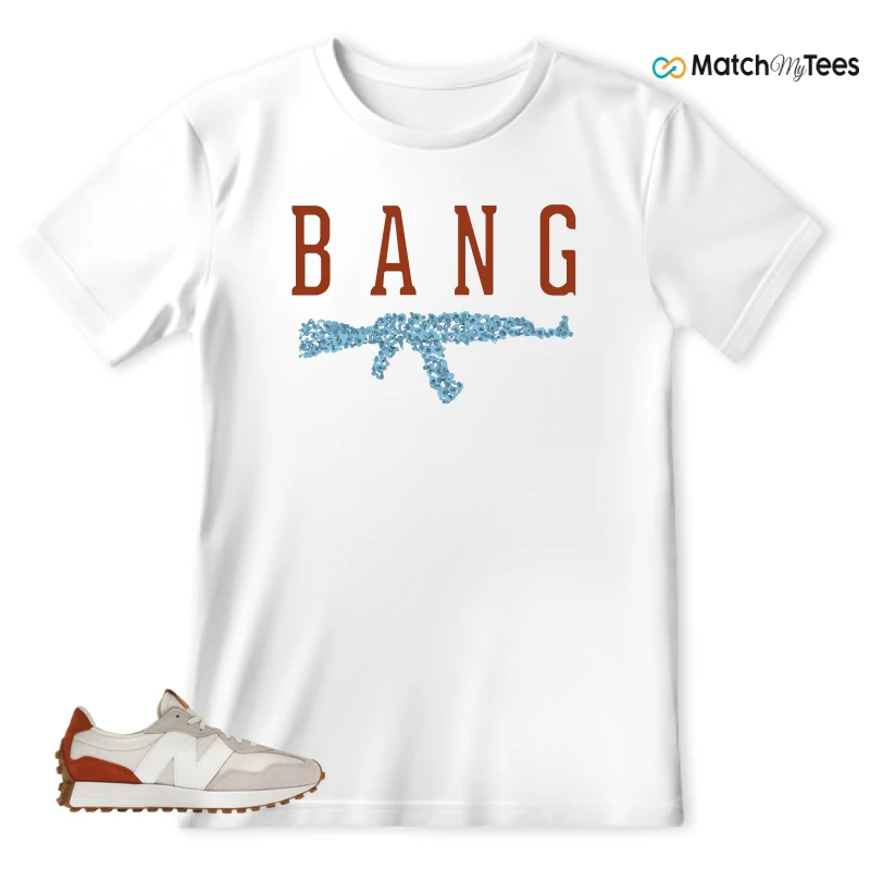 NEW BALANCE 327 SEA SALT RUST OXIDE (WOMEN'S) SNEAKER Matching Tees t-shirt