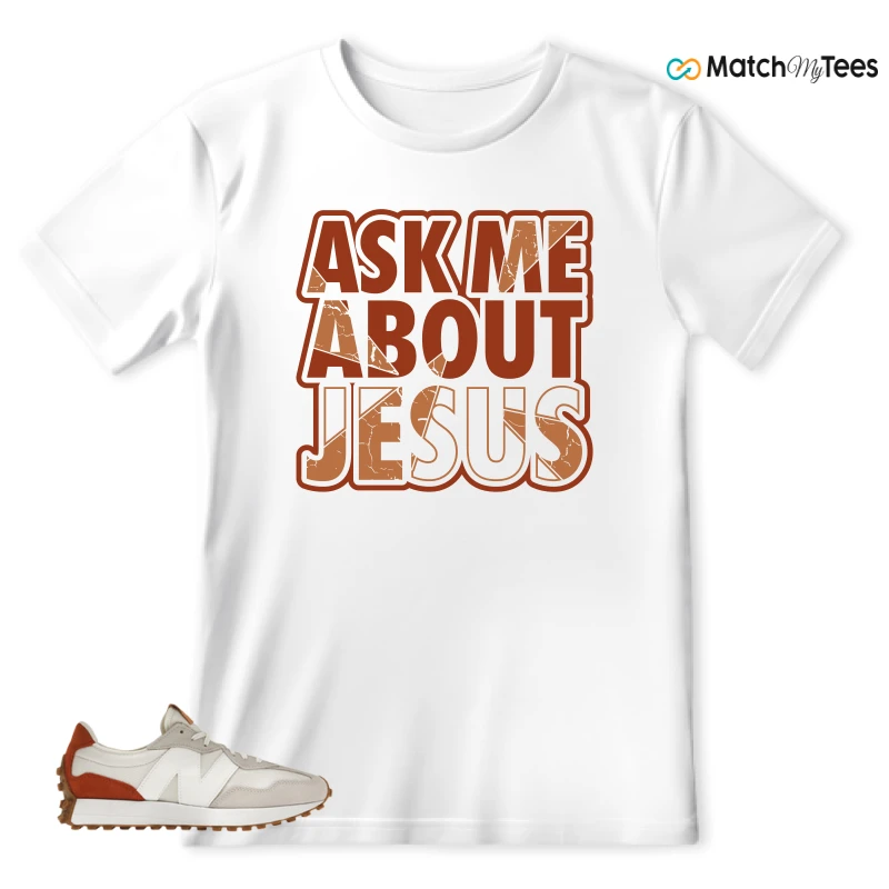NEW BALANCE 327 SEA SALT RUST OXIDE (WOMEN'S) SNEAKER Matching Tees T-shirt for Men