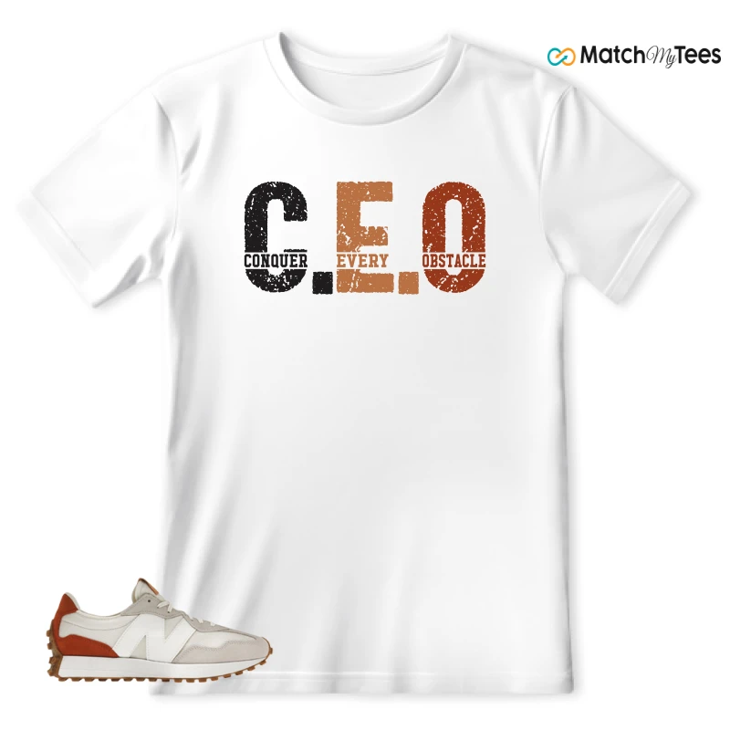 NEW BALANCE 327 SEA SALT RUST OXIDE (WOMEN'S) SNEAKER Matching Tees t-shirt