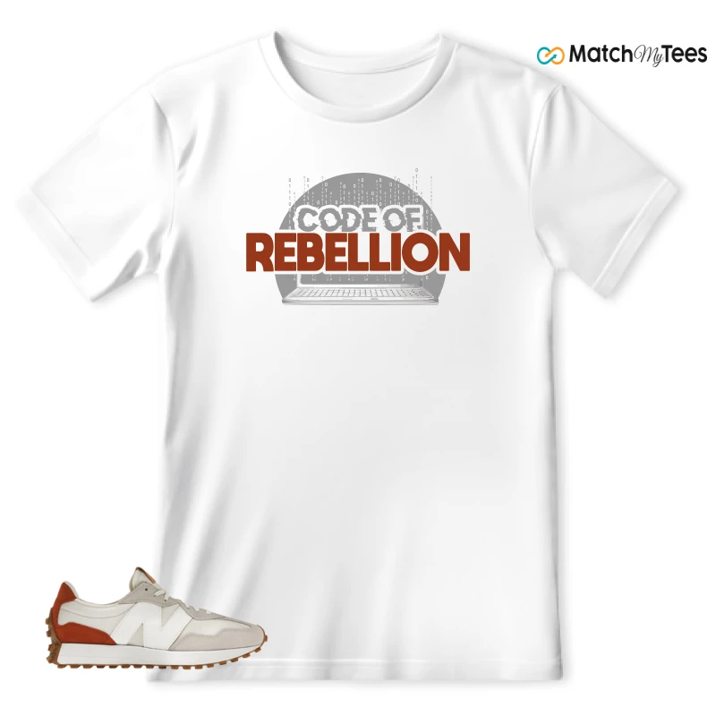 NEW BALANCE 327 SEA SALT RUST OXIDE (WOMEN'S) SNEAKER Matching Tees t-shirt