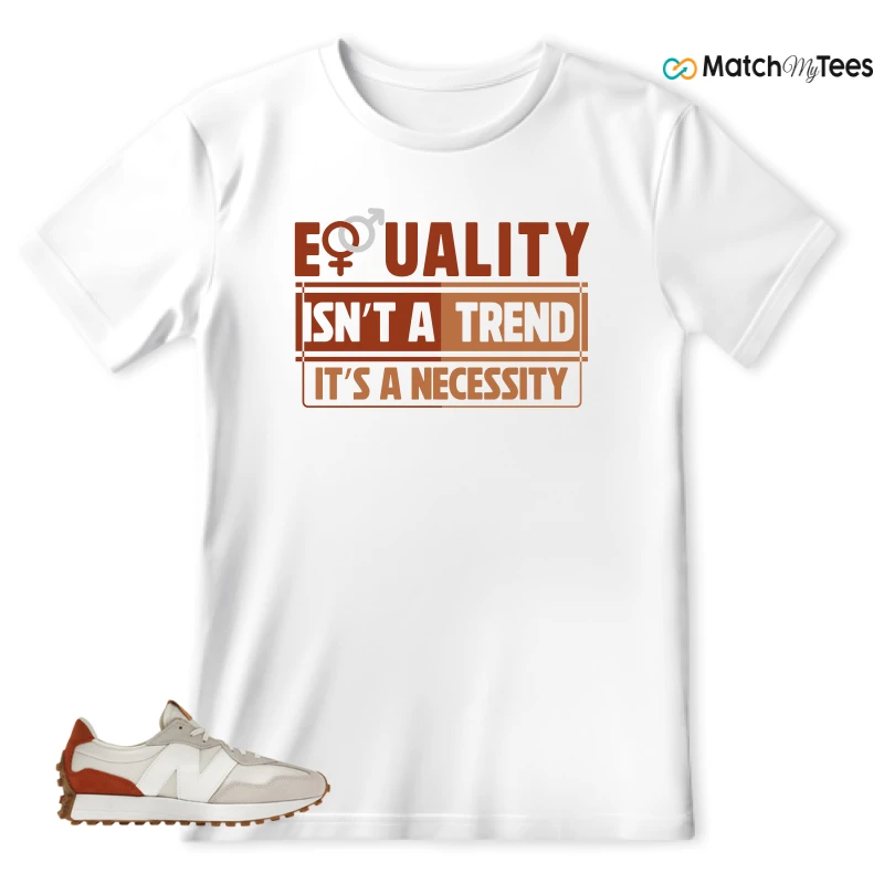 NEW BALANCE 327 SEA SALT RUST OXIDE (WOMEN'S) SNEAKER Matching Tees T-shirt for Men