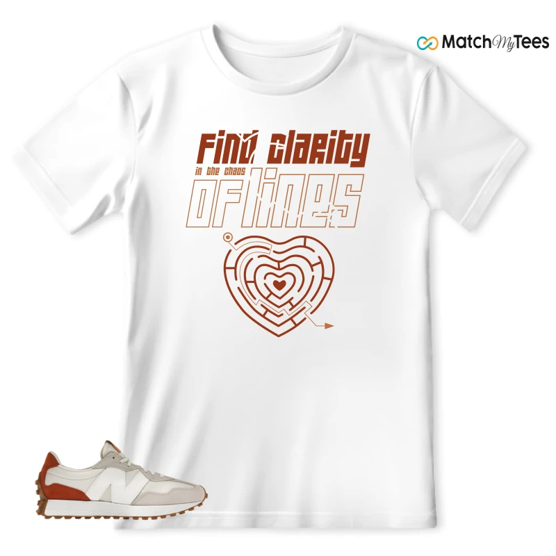 NEW BALANCE 327 SEA SALT RUST OXIDE (WOMEN'S) SNEAKER Matching Tees t-shirt