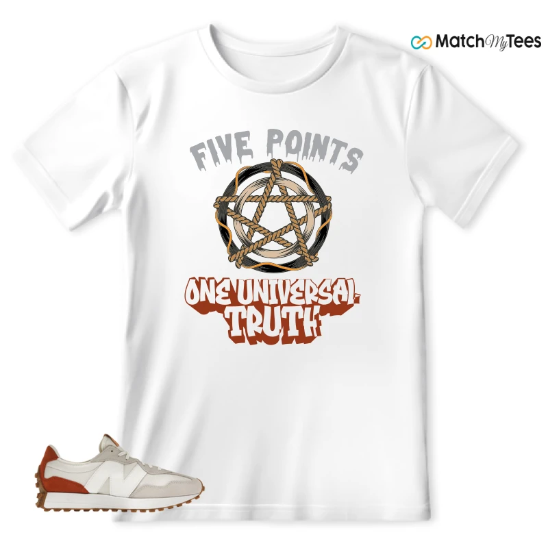NEW BALANCE 327 SEA SALT RUST OXIDE (WOMEN'S) SNEAKER Matching Tees T-shirt for Men