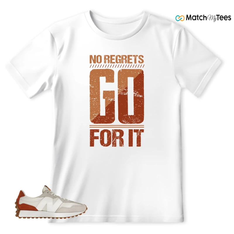 NEW BALANCE 327 SEA SALT RUST OXIDE (WOMEN'S) SNEAKER Matching Tees t-shirt