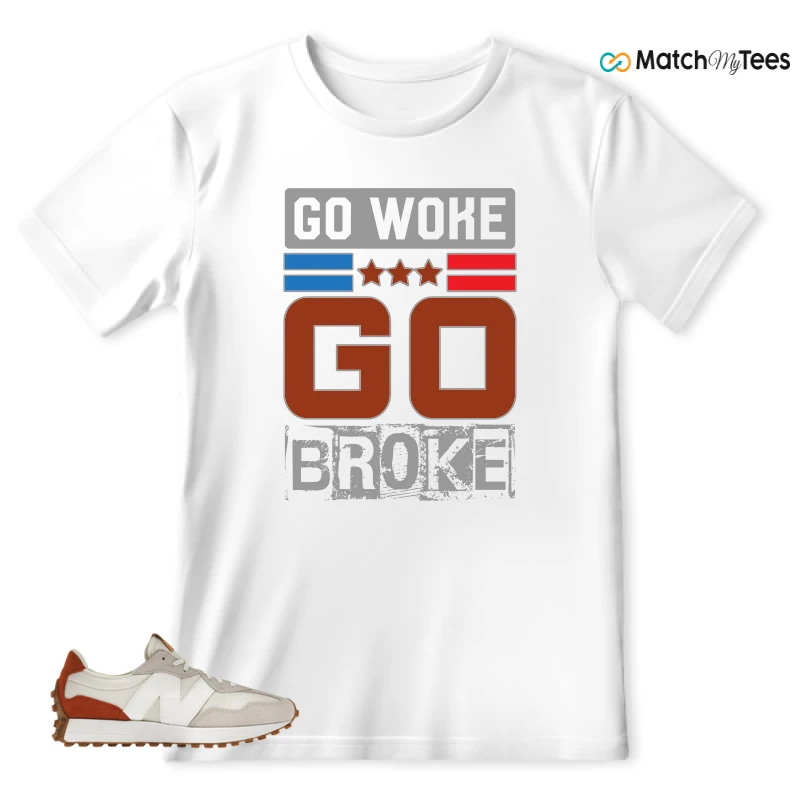 NEW BALANCE 327 SEA SALT RUST OXIDE (WOMEN'S) SNEAKER Matching Tees t-shirt