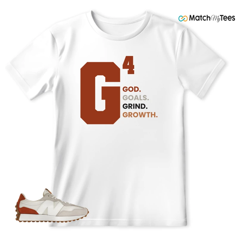 NEW BALANCE 327 SEA SALT RUST OXIDE (WOMEN'S) SNEAKER Matching Tees t-shirt