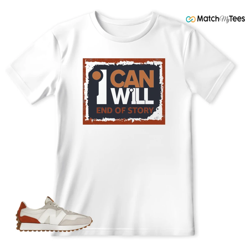NEW BALANCE 327 SEA SALT RUST OXIDE (WOMEN'S) SNEAKER Matching Tees t-shirt