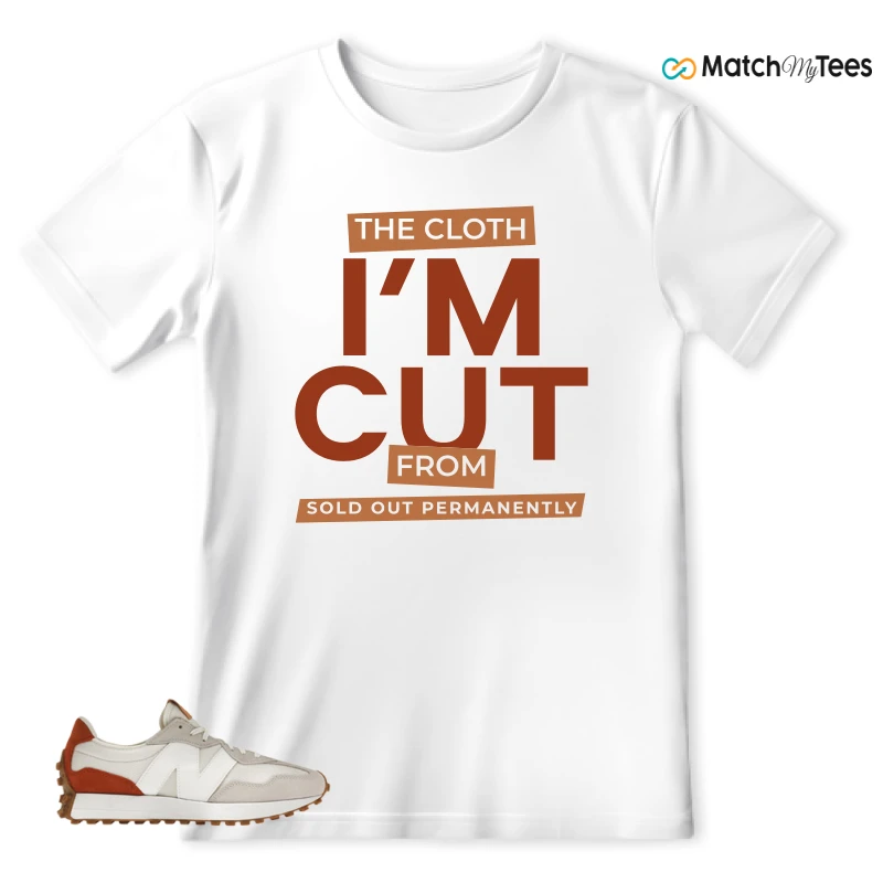 NEW BALANCE 327 SEA SALT RUST OXIDE (WOMEN'S) SNEAKER Matching Tees t-shirt