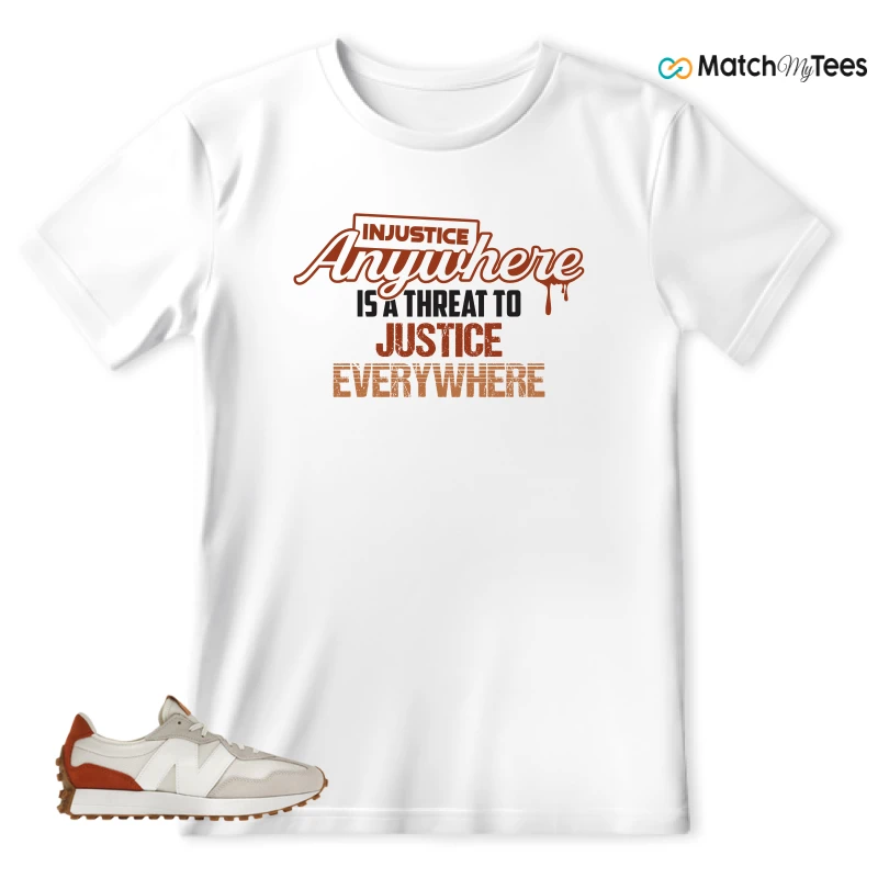 NEW BALANCE 327 SEA SALT RUST OXIDE (WOMEN'S) SNEAKER Matching Tees t-shirt