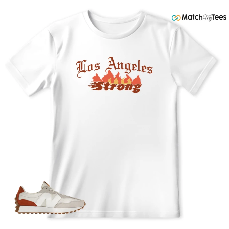 NEW BALANCE 327 SEA SALT RUST OXIDE (WOMEN'S) SNEAKER Matching Tees t-shirt