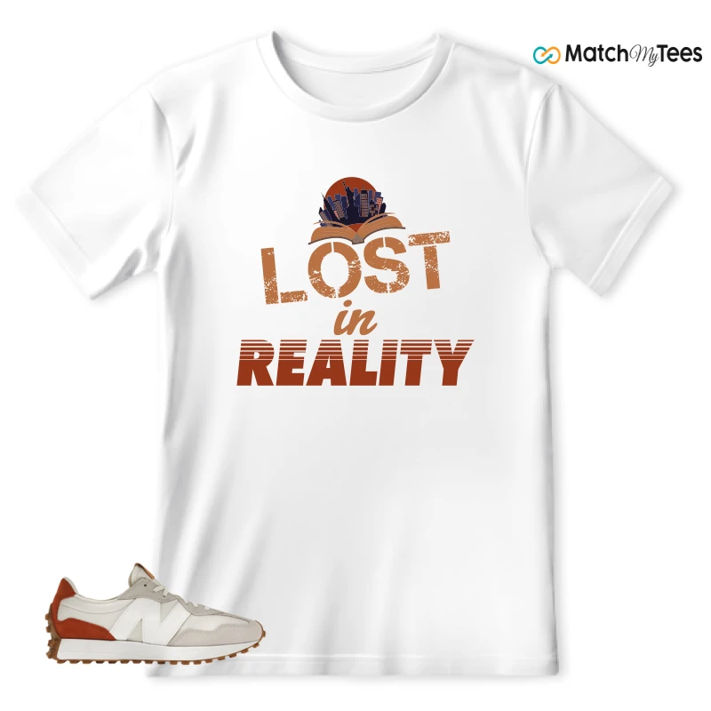 NEW BALANCE 327 SEA SALT RUST OXIDE (WOMEN'S) SNEAKER Matching Tees t-shirt