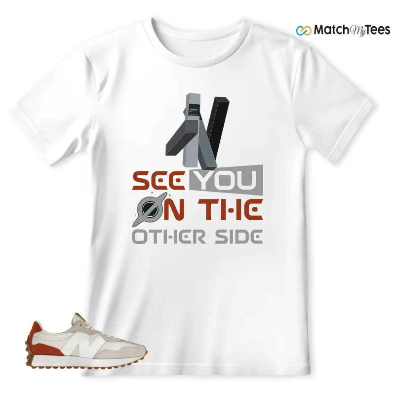 NEW BALANCE 327 SEA SALT RUST OXIDE (WOMEN'S) SNEAKER Matching Tees t-shirt
