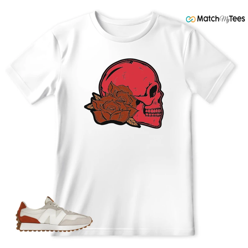 NEW BALANCE 327 SEA SALT RUST OXIDE (WOMEN'S) SNEAKER Matching Tees t-shirt