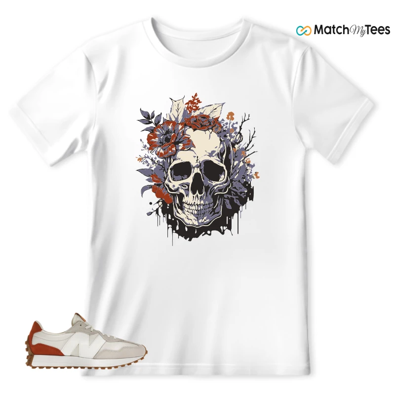 NEW BALANCE 327 SEA SALT RUST OXIDE (WOMEN'S) SNEAKER Matching Tees t-shirt