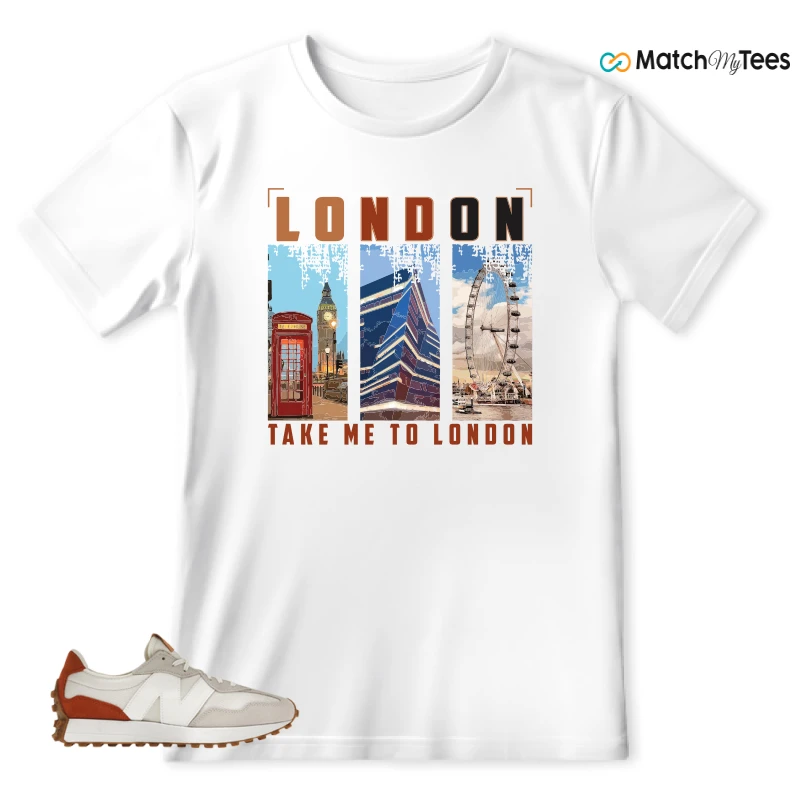 NEW BALANCE 327 SEA SALT RUST OXIDE (WOMEN'S) SNEAKER Matching Tees t-shirt