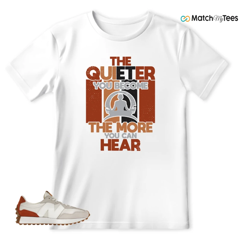 NEW BALANCE 327 SEA SALT RUST OXIDE (WOMEN'S) SNEAKER Matching Tees t-shirt