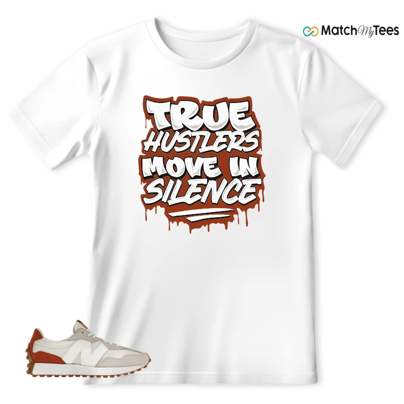 NEW BALANCE 327 SEA SALT RUST OXIDE (WOMEN'S) SNEAKER Matching Tees t-shirt