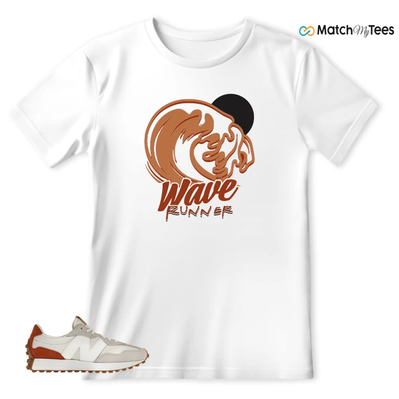 NEW BALANCE 327 SEA SALT RUST OXIDE (WOMEN'S) SNEAKER Matching Tees T-shirt for Men