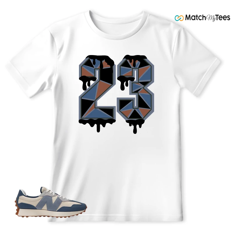 NEW BALANCE 327 VINTAGE INDIGO ARCTIC GREY SNEAKER Matching Tees t-shirt