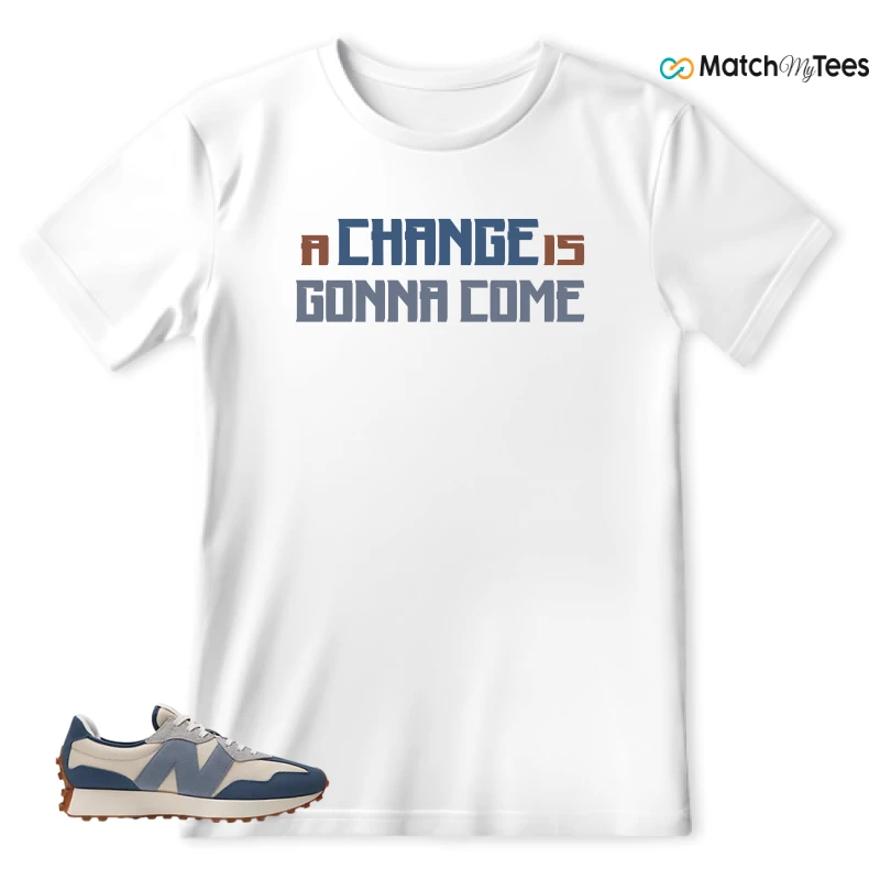 NEW BALANCE 327 VINTAGE INDIGO ARCTIC GREY SNEAKER Matching Tees t-shirt