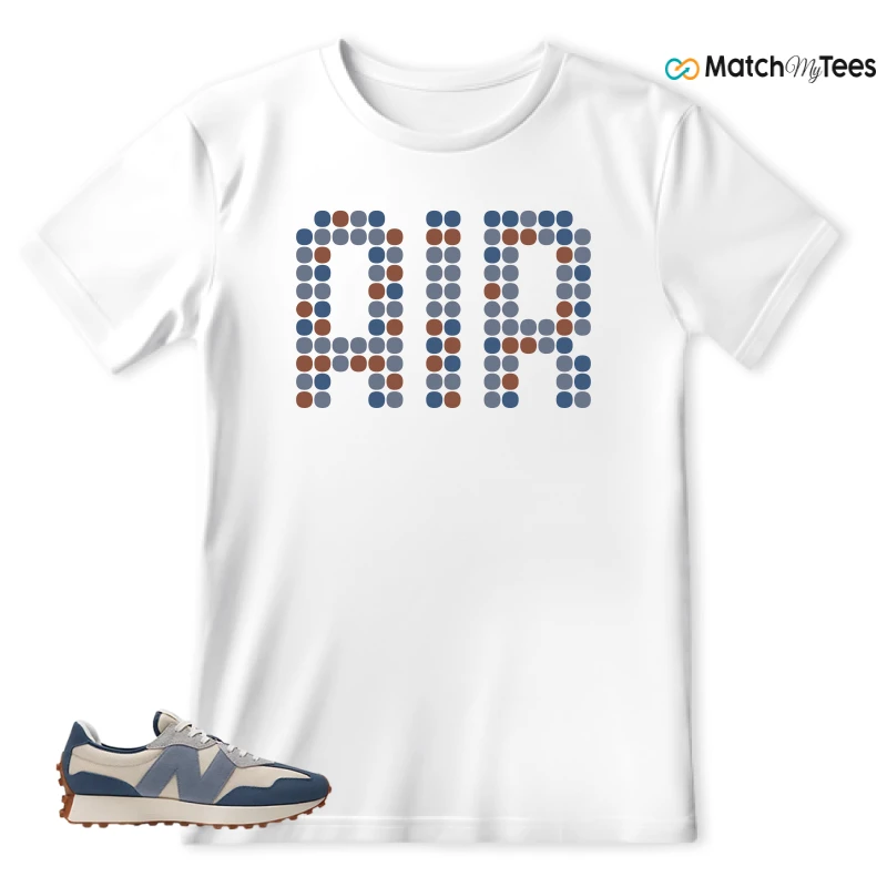 NEW BALANCE 327 VINTAGE INDIGO ARCTIC GREY SNEAKER Matching Tees t-shirt